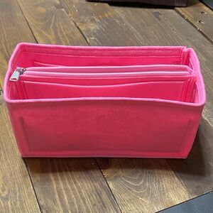 Pink Felt Handbag Organizer Insert Brand New Never Used